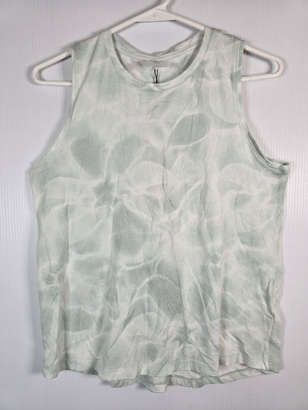 NWT Calia Everyday Shirttail Tank In Aquatic Coral Light Green Size S Activewear